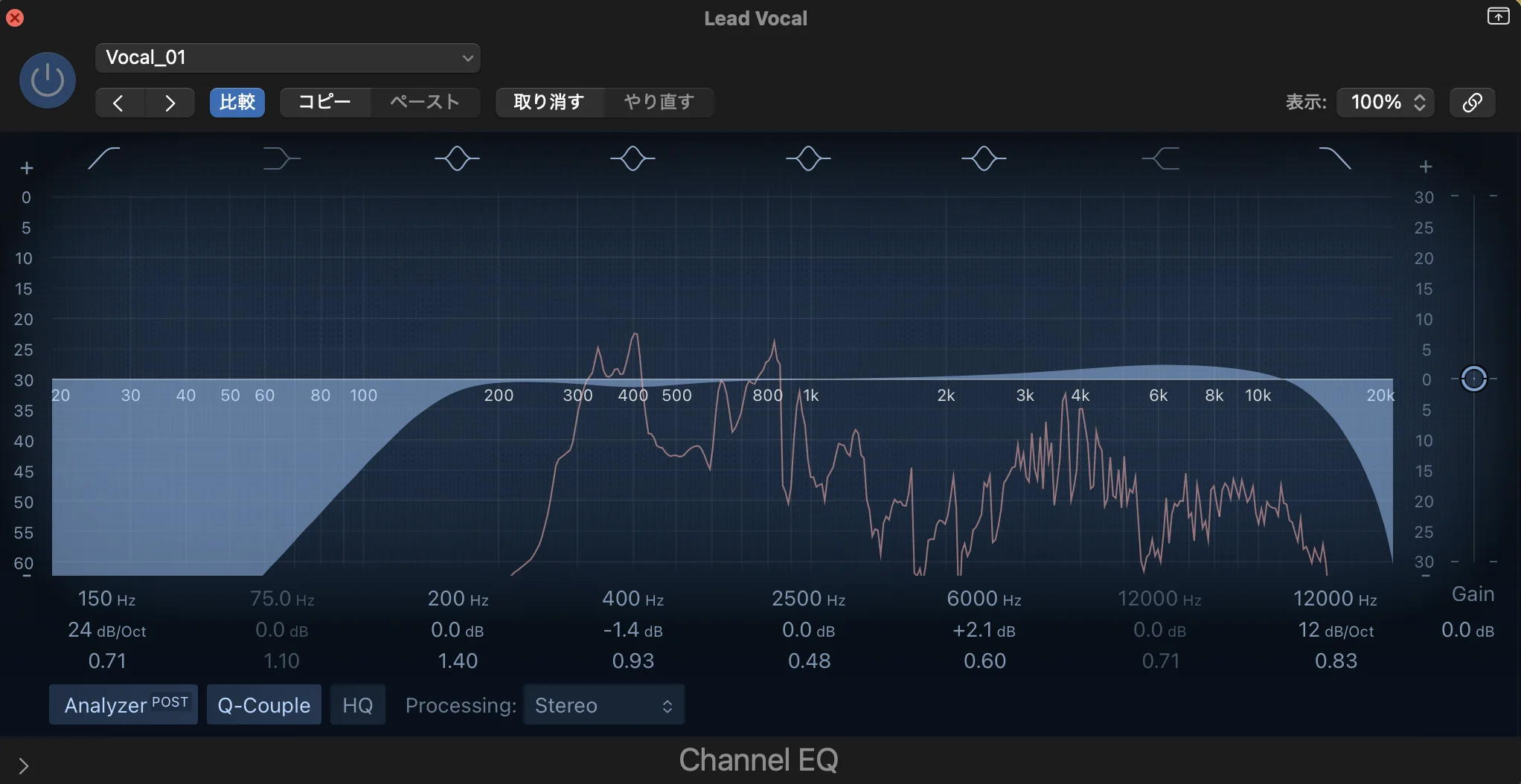 EQ帯域整理