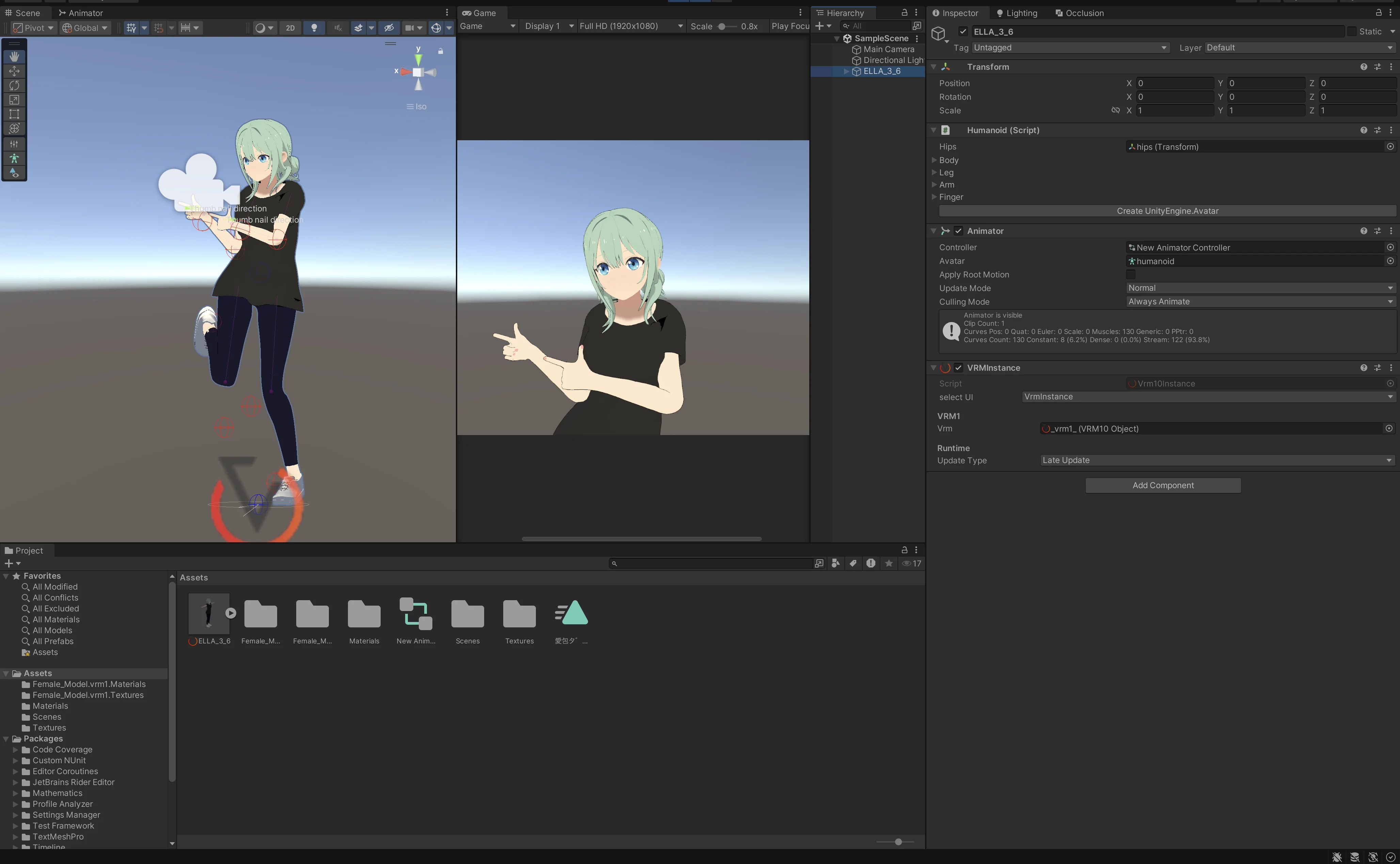 UnityでVRM化